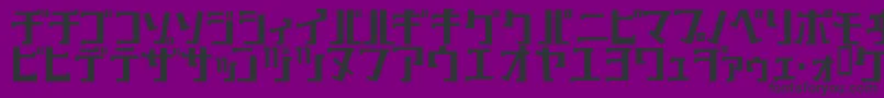KeyBold Font – Black Fonts on Purple Background