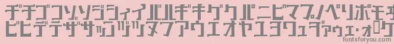 フォントKeyBold – ピンクの背景に灰色の文字