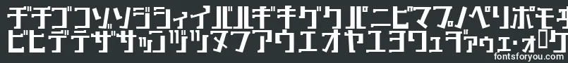 Шрифт KeyBold – белые шрифты на чёрном фоне