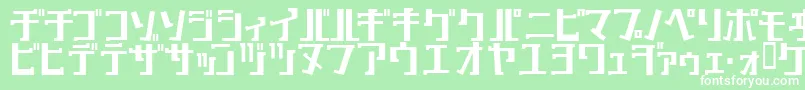 フォントKeyBold – 緑の背景に白い文字