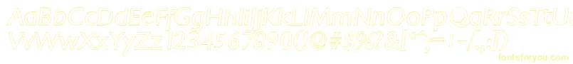 ChantillyoutlineItalic Font – Yellow Fonts