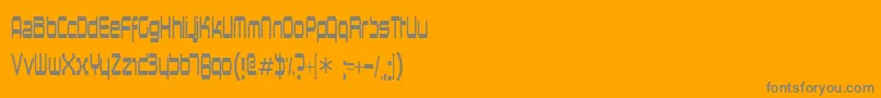 Horspowr Font – Gray Fonts on Orange Background