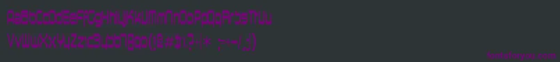 Шрифт Horspowr – фиолетовые шрифты на чёрном фоне