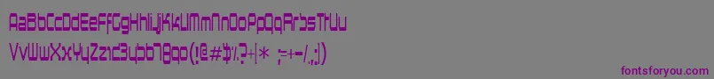 Шрифт Horspowr – фиолетовые шрифты на сером фоне