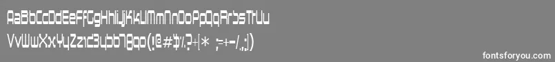 フォントHorspowr – 灰色の背景に白い文字