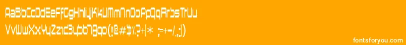 Horspowr Font – White Fonts on Orange Background