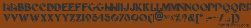 Шрифт FullTiltBoogieNf – чёрные шрифты на коричневом фоне