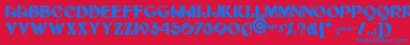 FullTiltBoogieNf Font – Blue Fonts on Red Background