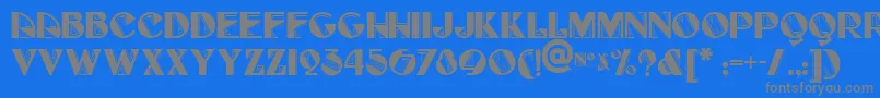 Czcionka FullTiltBoogieNf – szare czcionki na niebieskim tle