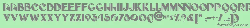 FullTiltBoogieNf Font – Gray Fonts on Green Background