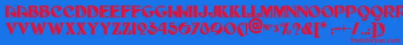FullTiltBoogieNf Font – Red Fonts on Blue Background