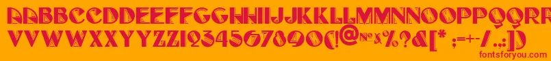 FullTiltBoogieNf Font – Red Fonts on Orange Background