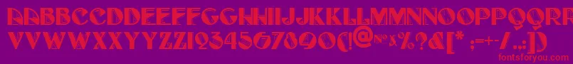FullTiltBoogieNf-Schriftart – Rote Schriften auf violettem Hintergrund