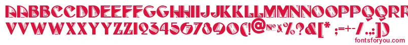 フォントFullTiltBoogieNf – 白い背景に赤い文字