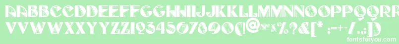 FullTiltBoogieNf Font – White Fonts on Green Background