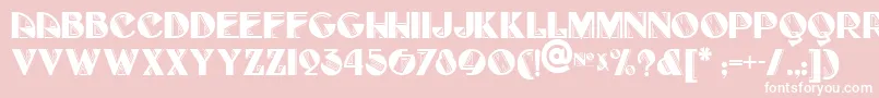 FullTiltBoogieNf Font – White Fonts on Pink Background