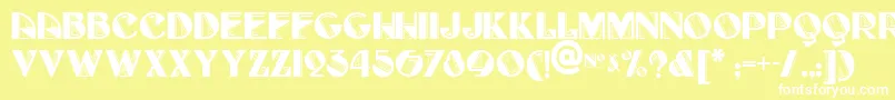 FullTiltBoogieNf Font – White Fonts on Yellow Background