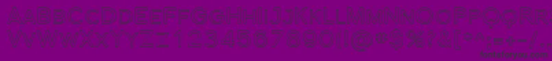 Sfflorencesansscoutline-fontti – mustat fontit violetilla taustalla