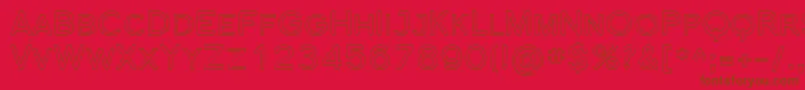 Sfflorencesansscoutline Font – Brown Fonts on Red Background