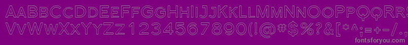 Police Sfflorencesansscoutline – polices grises sur fond violet