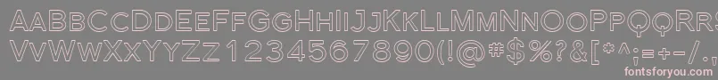 Шрифт Sfflorencesansscoutline – розовые шрифты на сером фоне