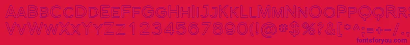Sfflorencesansscoutline Font – Purple Fonts on Red Background