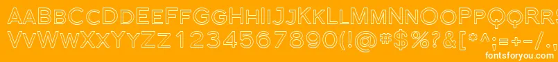 Sfflorencesansscoutline Font – White Fonts on Orange Background