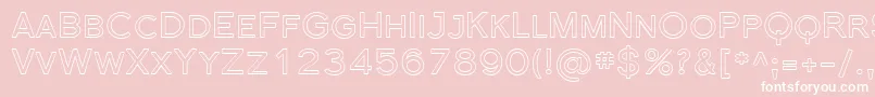 Sfflorencesansscoutline Font – White Fonts on Pink Background