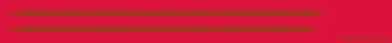 SultanLight Font – Brown Fonts on Red Background
