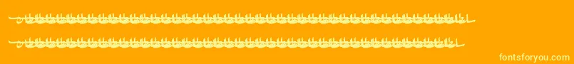 SultanLight Font – Yellow Fonts on Orange Background