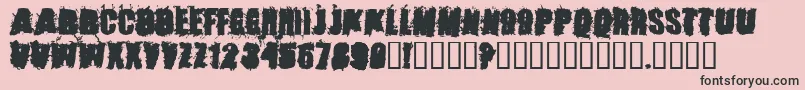 StoneCold Font – Black Fonts on Pink Background