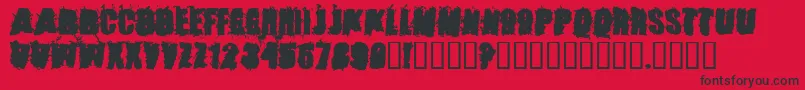 StoneCold Font – Black Fonts on Red Background