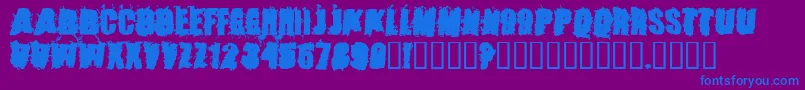 StoneCold Font – Blue Fonts on Purple Background