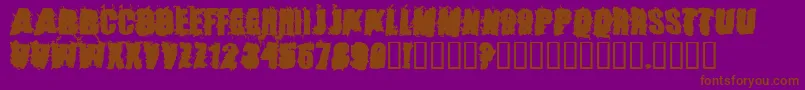 StoneCold Font – Brown Fonts on Purple Background