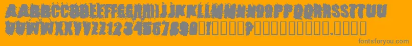 StoneCold Font – Gray Fonts on Orange Background