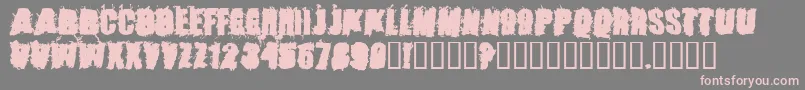 StoneCold Font – Pink Fonts on Gray Background