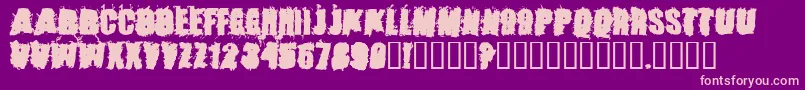 StoneCold Font – Pink Fonts on Purple Background