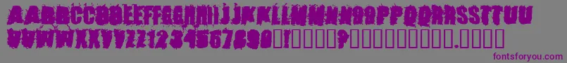 StoneCold Font – Purple Fonts on Gray Background