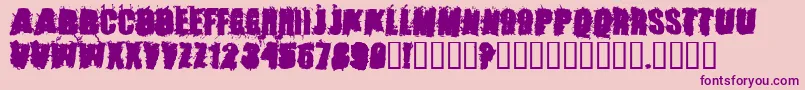 Police StoneCold – polices violettes sur fond rose