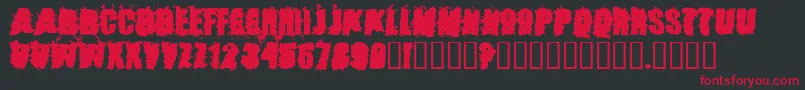 StoneCold Font – Red Fonts on Black Background