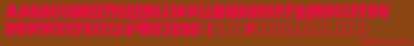 StoneCold Font – Red Fonts on Brown Background