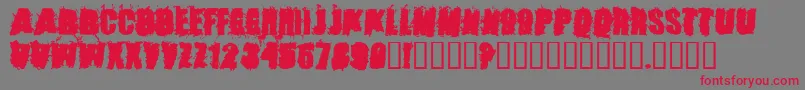 StoneCold Font – Red Fonts on Gray Background