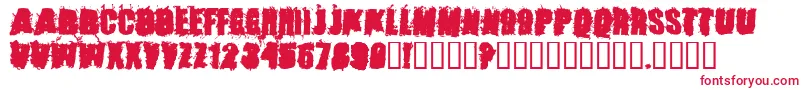 StoneCold Font – Red Fonts on White Background