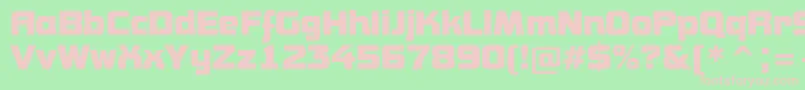 AConceptoBold Font – Pink Fonts on Green Background