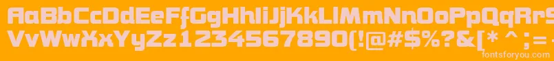 AConceptoBold Font – Pink Fonts on Orange Background