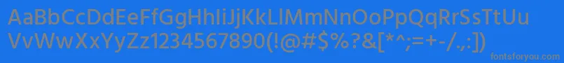 HindMedium Font – Gray Fonts on Blue Background