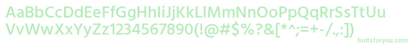 HindMedium Font – Green Fonts on White Background