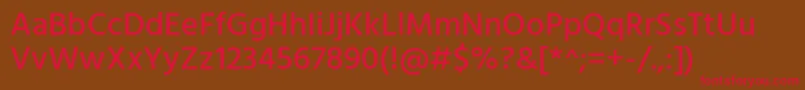 HindMedium Font – Red Fonts on Brown Background