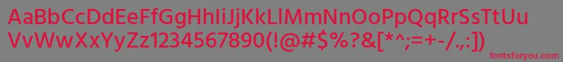 HindMedium Font – Red Fonts on Gray Background