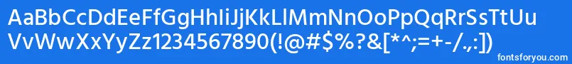 フォントHindMedium – 青い背景に白い文字